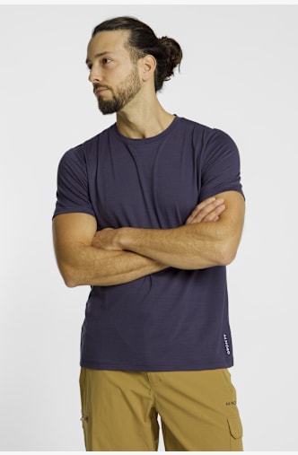 46 NORD Merino t-shirt hommes Bleu