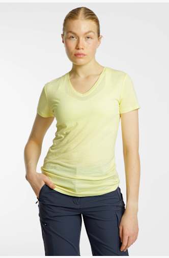 46 NORD Merino Mix t-shirt femmes Jaune