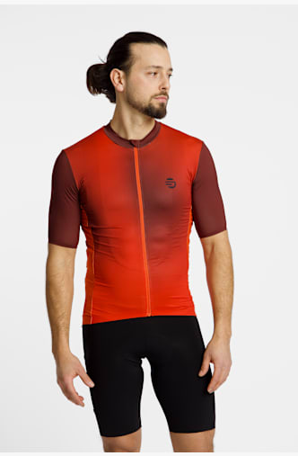 Stoke Ribes Full-Zip Herren Biketrikot Orange