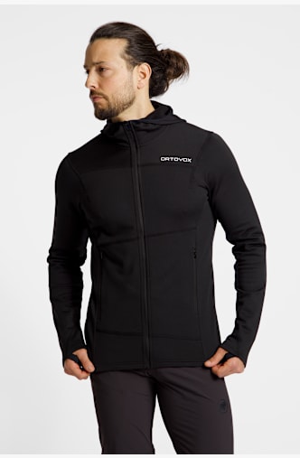 Ortovox Fleece Light Hoody Herren Midlayer Schwarz