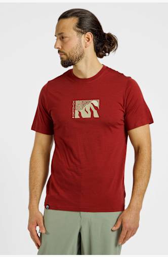 Ortovox 120 Cool Tec MTN Sun t-shirt hommes Rouge