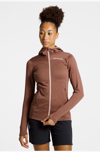 Ortovox Fleece Light Hoody midlayer donna Pink