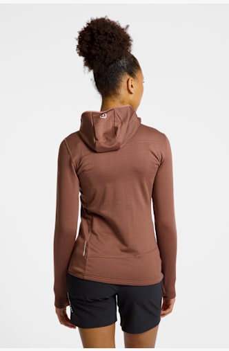 Ortovox Fleece Light Hoody midlayer femmes Pink