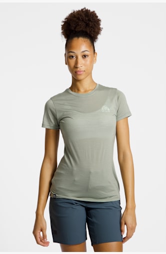 Ortovox 120 Cool Tec MTN Stripe t-shirt donna Grigio