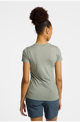 Ortovox 120 Cool Tec MTN Stripe t-shirt donna Grigio