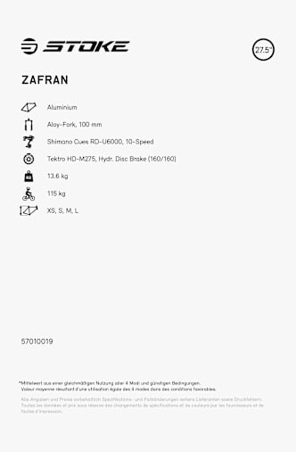 Stoke Zafran 27.5 mountainbike Blu