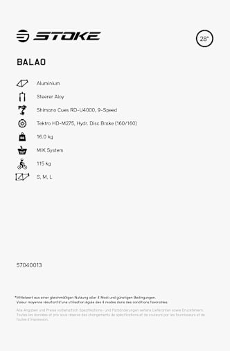 Stoke Balao 28 Citybike Braun