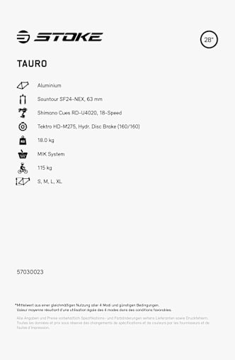 Stoke Tauro 28 citybike Blu