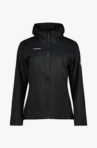 MAMMUT Rime Light Hybrid Hooded midlayer donna Nero