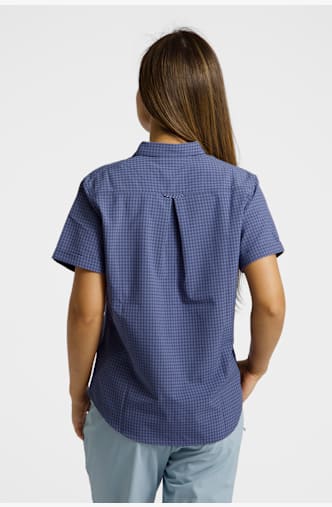 MAMMUT Aada Damen Wanderbluse Blau