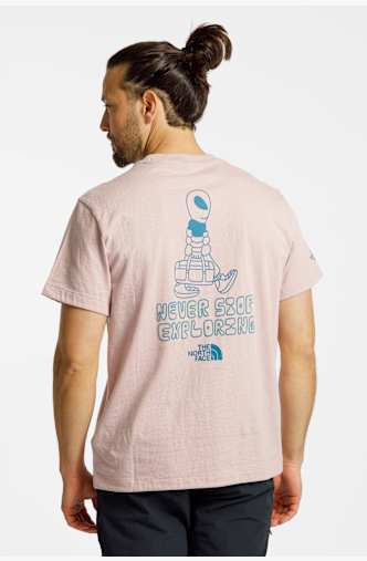 The North Face Alien Graphic Relaxed Herren T-Shirt Pink