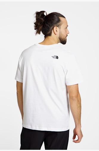 The North Face Mountain Logo Relaxed Herren T-Shirt Weiss