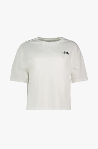 The North Face Evolution Simple Dome Cropped Relaxed Damen T-Shirt Weiss