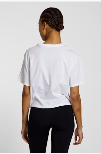The North Face Evolution Simple Dome Cropped Relaxed Damen T-Shirt Weiss