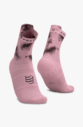 Compressport Pro Racing Run High v4.0 35-47 chaussettes de course Rose