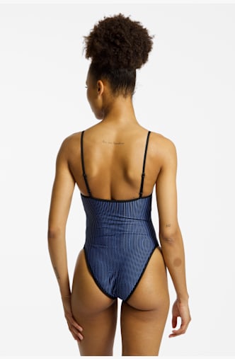 Nike Ripple Texture costume da bagno donna Rosso