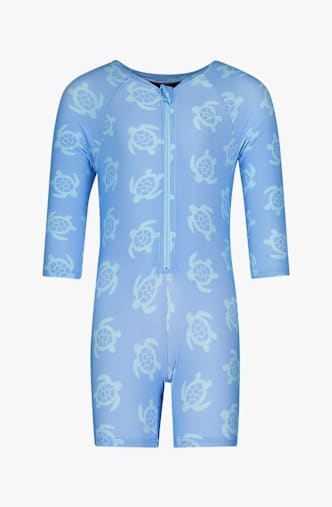 speedo Print Zip Longsleeve maillot de bain jeune enfant Bleu