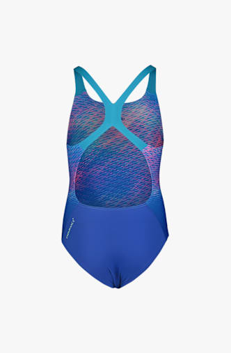 speedo Powerback Print costume da bagno bambina Blu