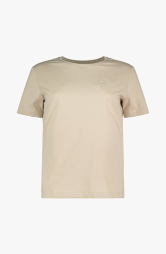 Kappa Sylvie Logo t-shirt femmes Beige