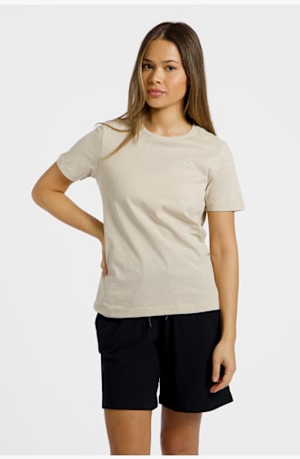 Kappa Sylvie Logo Damen T-Shirt Beige
