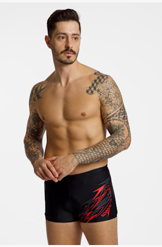 speedo Medley Logo costume da bagno uomo Nero