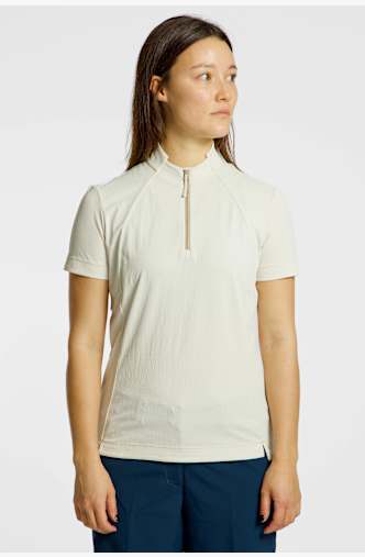 VAUDE Adlux Half-Zip maglia da bike donna Beige