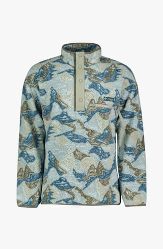 Columbia Helvetia™ II Printed Half Snap Fleece midlayer uomo Blu