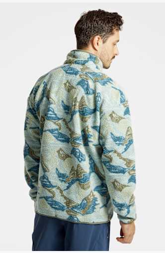 Columbia Helvetia™ II Printed Half Snap Fleece Herren Midlayer Blau