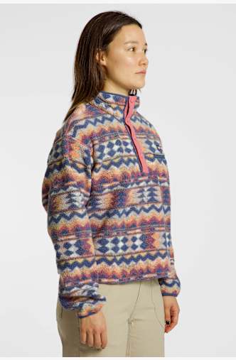 Columbia Helvetia™ II Cropped Printed Sherpa Half Snap midlayer donna Blu