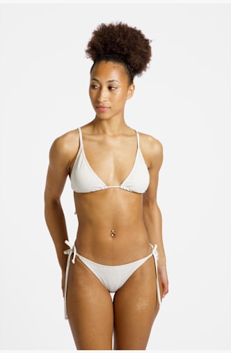 BEACH MOUNTAIN Triangle Damen Bikini Weiss