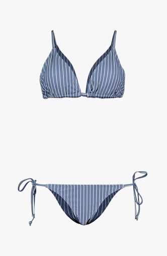 BEACH MOUNTAIN Triangle Damen Bikini Blau