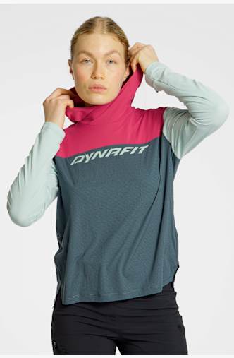 Dynafit Traverse Sun Damen Hoodie Türkis
