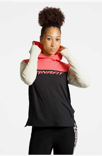 Dynafit Traverse Sun Damen Hoodie Schwarz