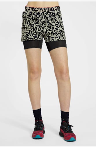 Dynafit Trail 2in1 short de randonnée femmes Noir
