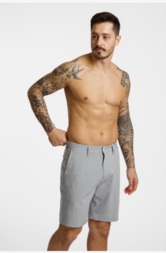 Quiksilver Union Heather Amphibien 19" short uomo Grigio