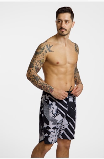 Quiksilver Highline Printed 20" short de bain hommes Noir