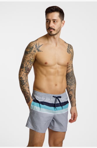 Quiksilver Everyday Printed Volley 15" short de bain hommes Gris