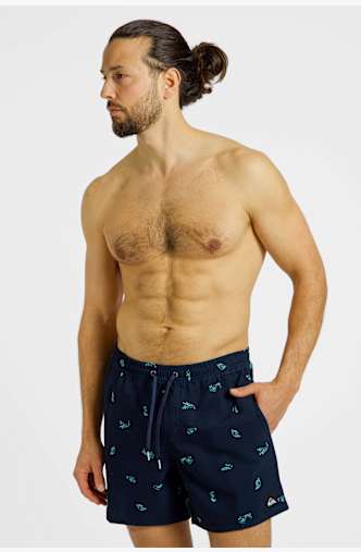 Quiksilver Stretch Printed Volley 16" costume da bagno uomo Blu