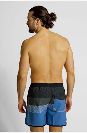 Quiksilver Stretch Scallop Volley 16" short de bain hommes Bleu