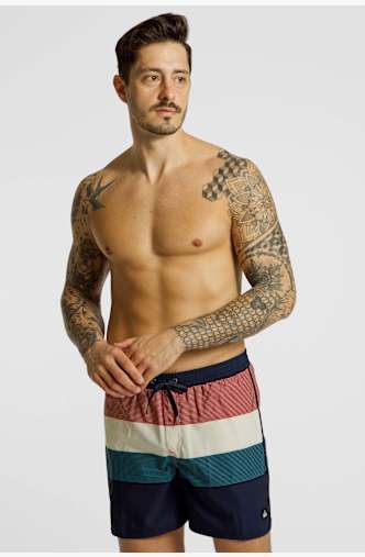 Quiksilver Stretch Scallop Volley 16" costume da bagno uomo Blu