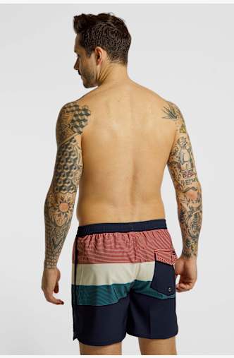 Quiksilver Stretch Scallop Volley 16" Herren Badeshort Blau