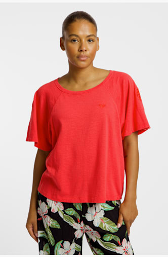 Roxy Time For Palm Tree t-shirt donna Pink