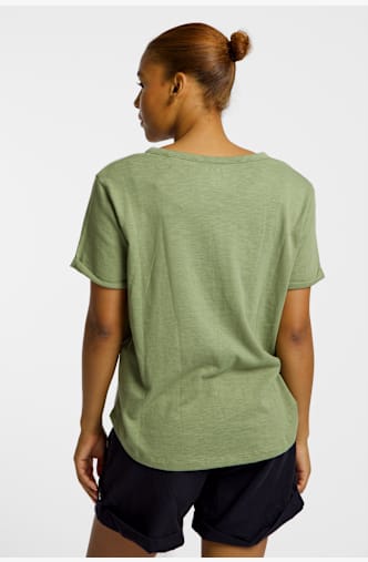 Roxy Oceanwave Regular Slub t-shirt femmes Vert