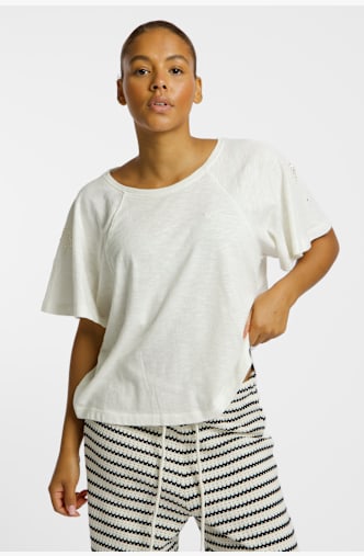 Roxy Time For Palm Tree t-shirt donna Bianco
