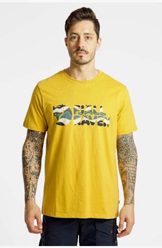 Fjällräven Multicolor Logo t-shirt uomo Giallo