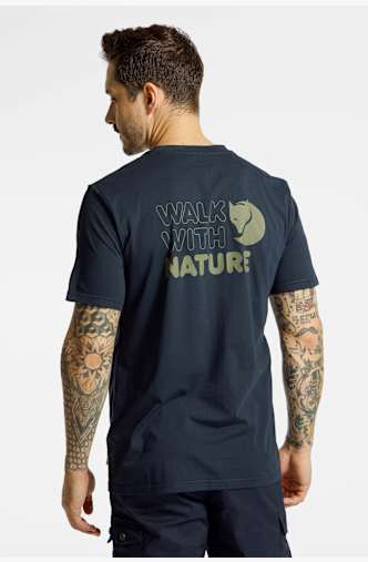 Fjällräven Walk With Nature Herren T-Shirt Blau