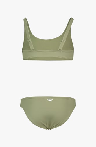 Roxy Solid Active Bralette Mädchen Bikini Grün