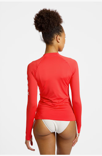 Roxy Whole Hearted 50+ Damen Lycra Shirt Rot