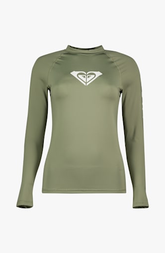 Roxy Whole Hearted 50+ Damen Lycra Shirt Grün