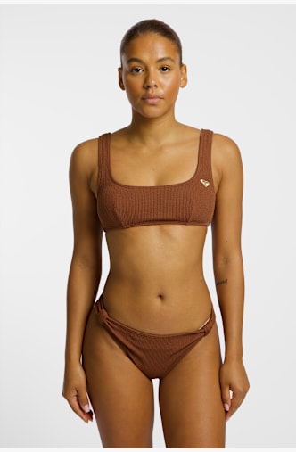 Roxy Sunshine Bralette A-C Cup bikini femmes Marron